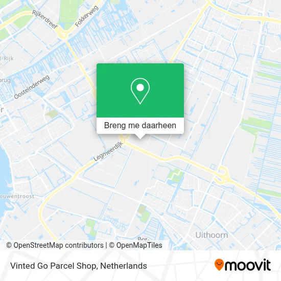 Vinted Go Parcel Shop kaart