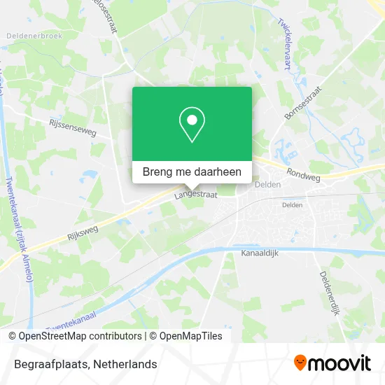 Begraafplaats kaart
