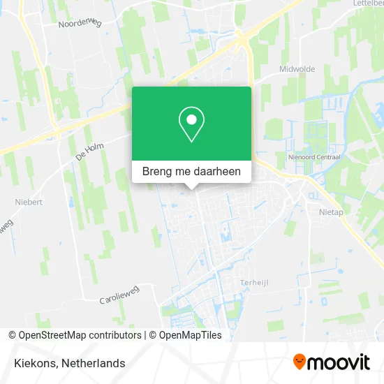 Kiekons kaart