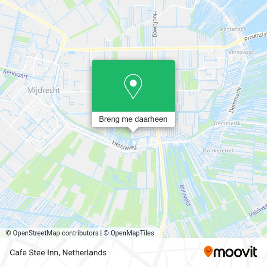 Cafe Stee Inn kaart