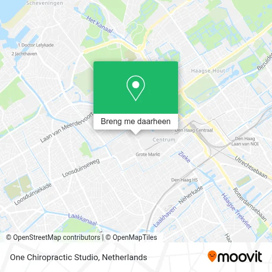 One Chiropractic Studio kaart