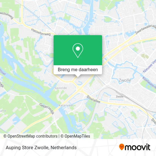 Auping Store Zwolle kaart