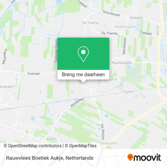 Rauwvlees Boetiek Aukje kaart