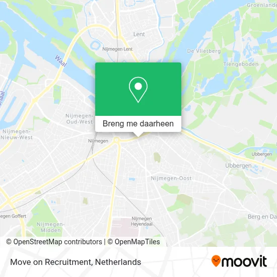 Move on Recruitment kaart