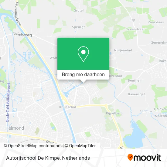 Autorijschool De Kimpe kaart