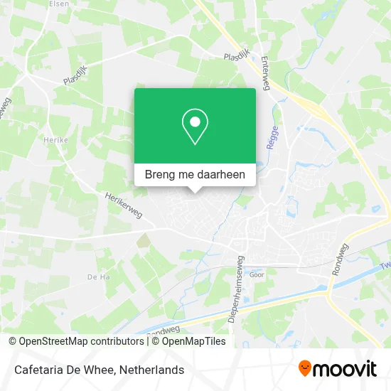 Cafetaria De Whee kaart