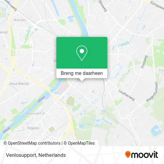 Venlosupport kaart