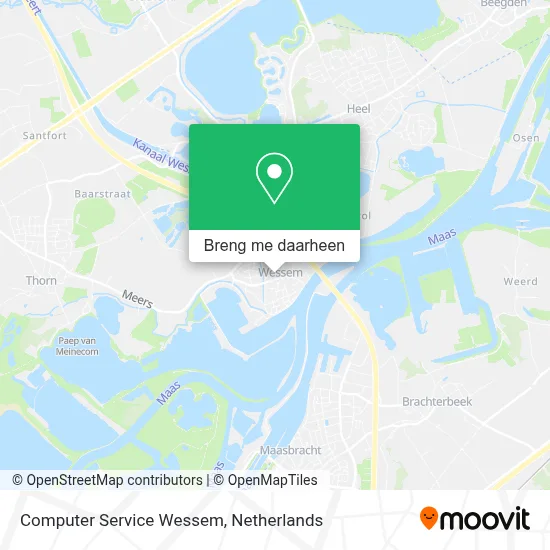 Computer Service Wessem kaart