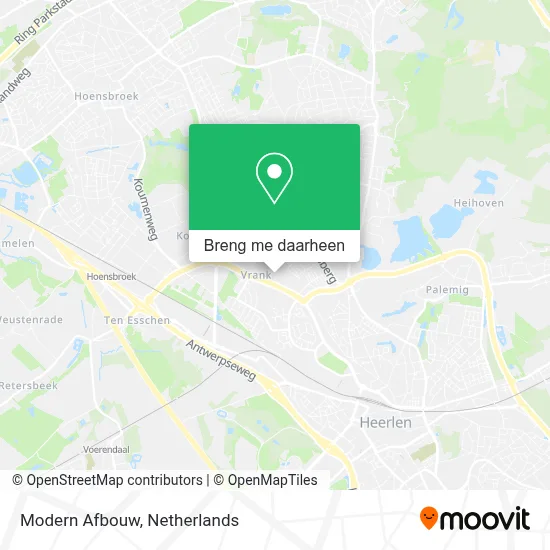 Modern Afbouw kaart