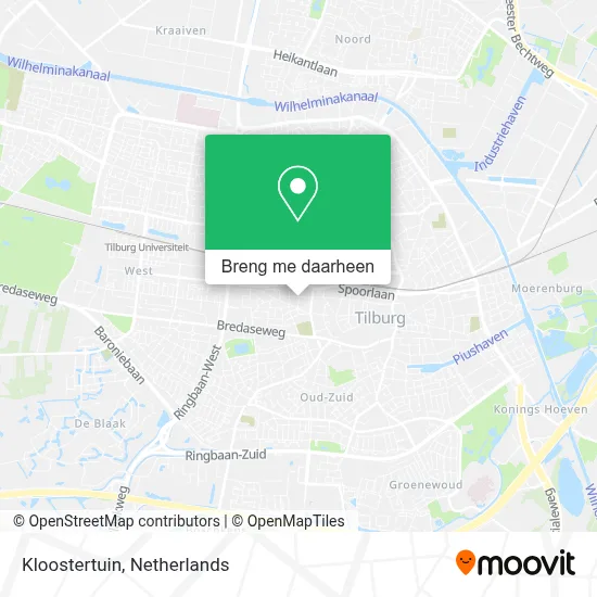 Kloostertuin kaart