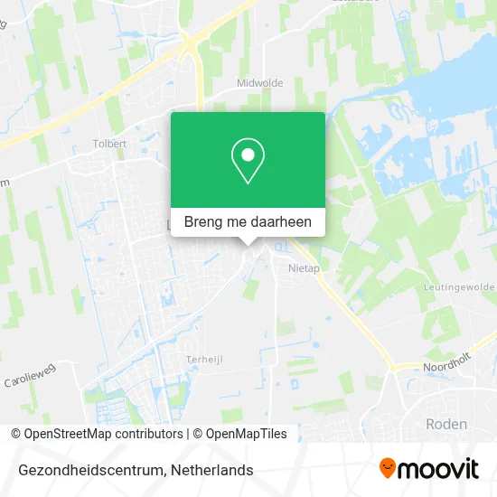 Gezondheidscentrum kaart
