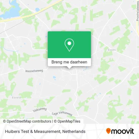 Huibers Test & Measurement kaart