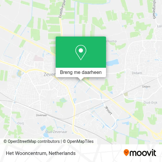 Het Wooncentrum kaart