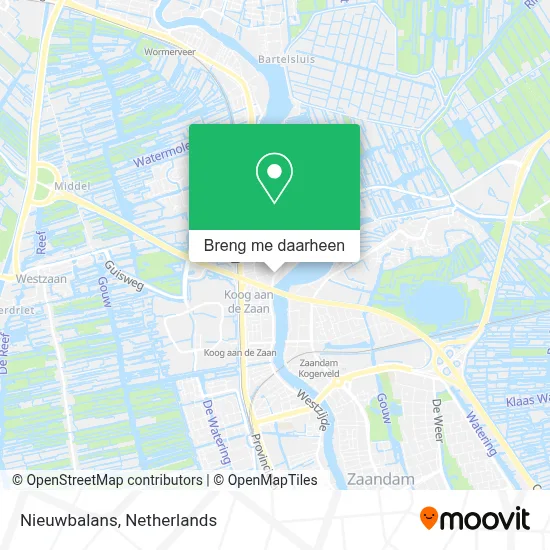 Nieuwbalans kaart