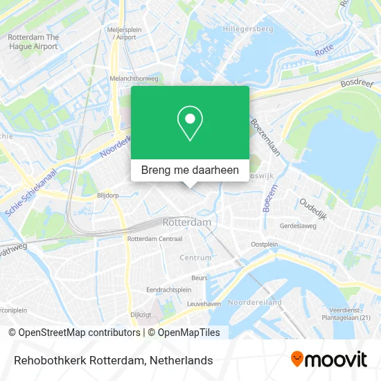 Rehobothkerk Rotterdam kaart