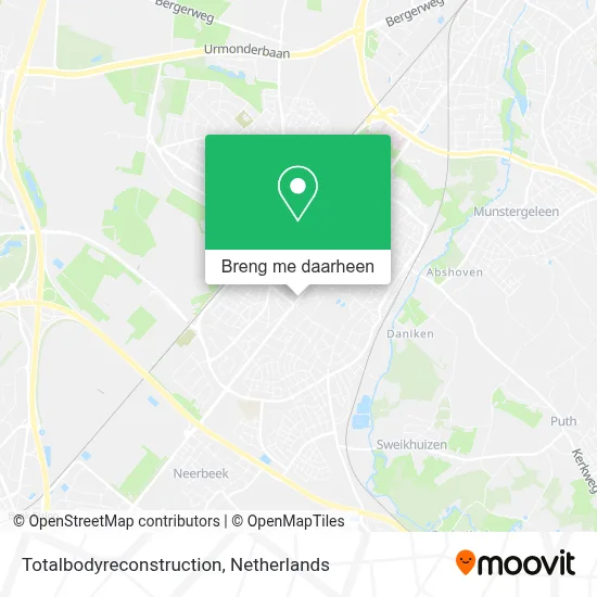 Totalbodyreconstruction kaart