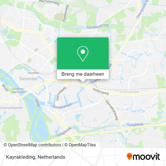 Kayrakleding kaart