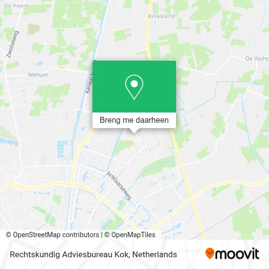 Rechtskundig Adviesbureau Kok kaart