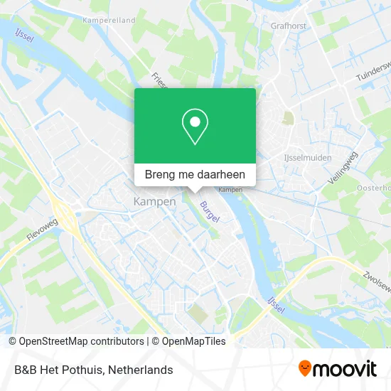 B&B Het Pothuis kaart
