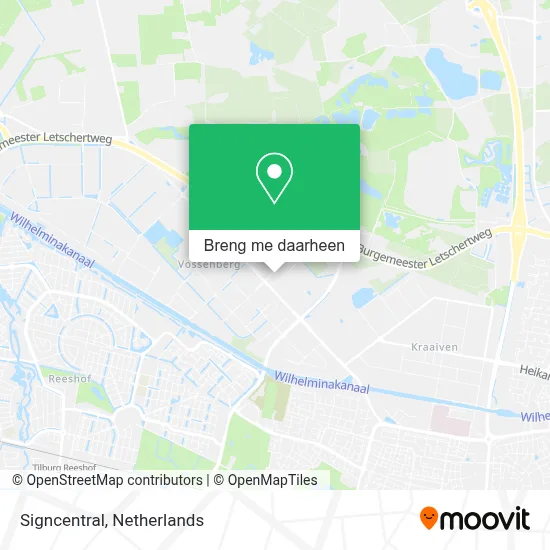 Signcentral kaart