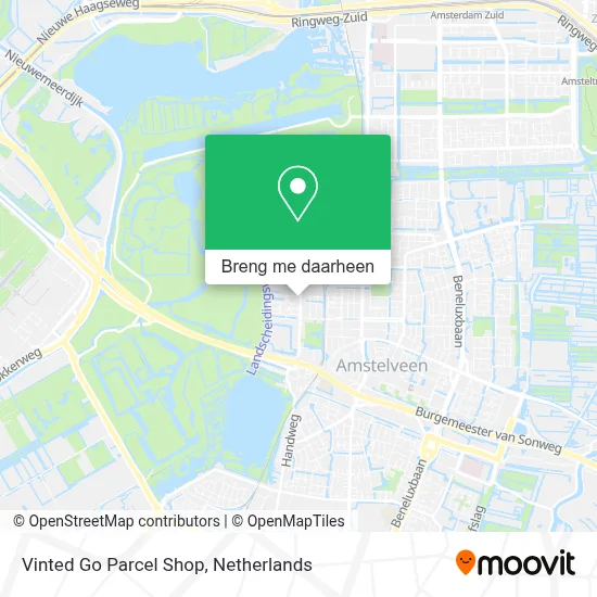 Vinted Go Parcel Shop kaart