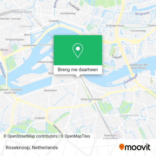 Roseknoop kaart