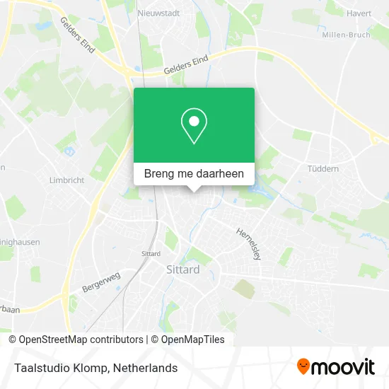Taalstudio Klomp kaart