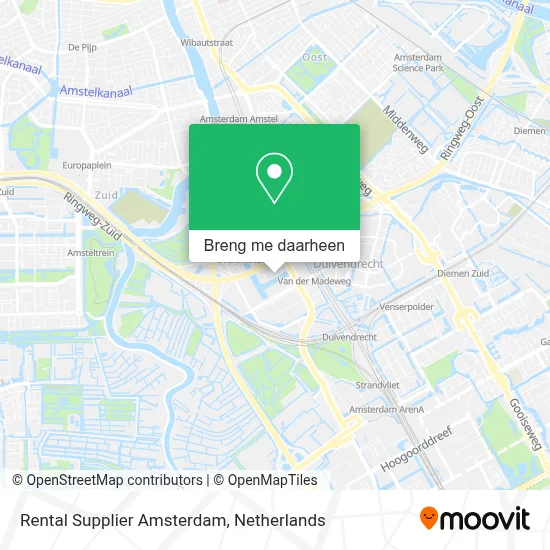 Rental Supplier Amsterdam kaart
