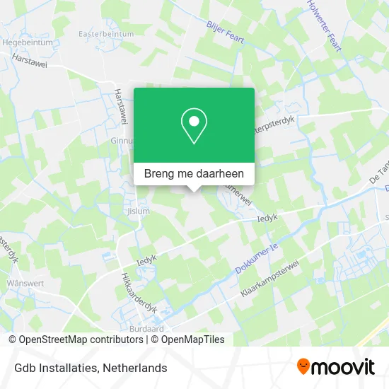 Gdb Installaties kaart
