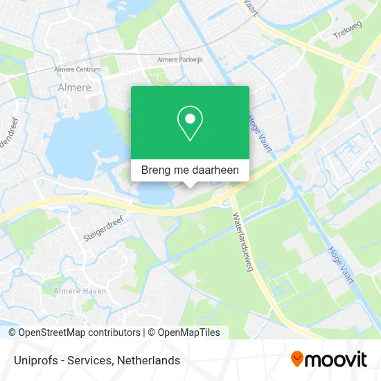Uniprofs - Services kaart