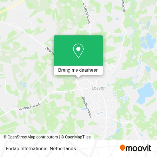 Fodap International kaart