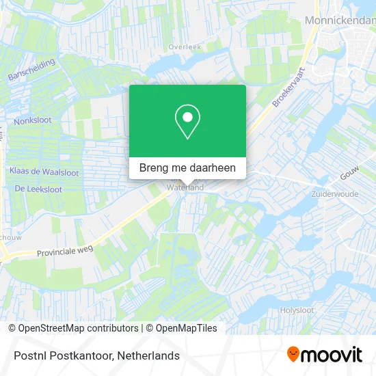 Postnl Postkantoor kaart