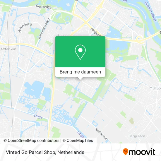 Vinted Go Parcel Shop kaart