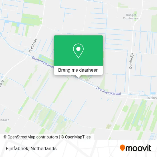 Fijnfabriek kaart