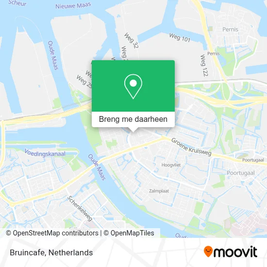 Bruincafe kaart
