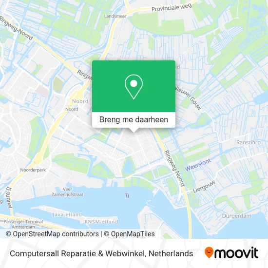 Computersall Reparatie & Webwinkel kaart