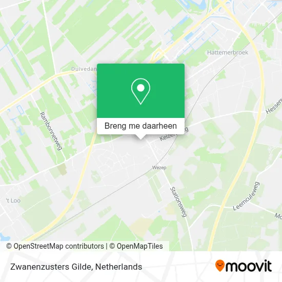 Zwanenzusters Gilde kaart