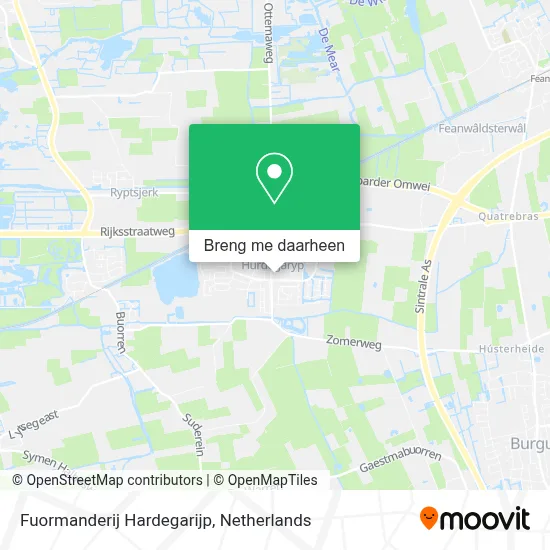 Fuormanderij Hardegarijp kaart
