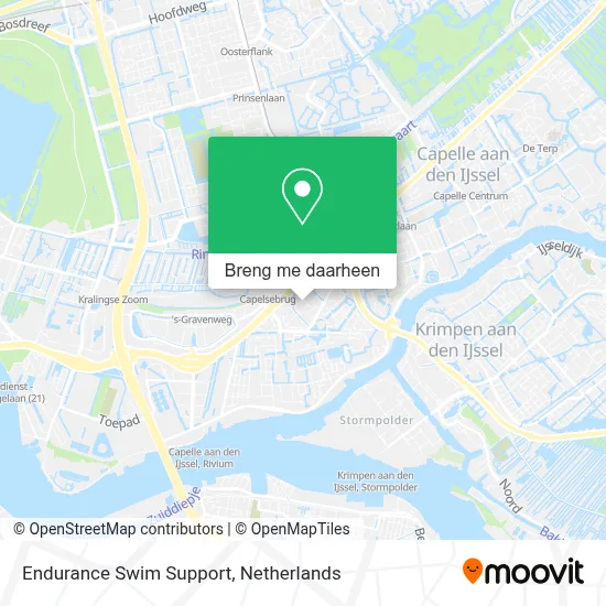 Endurance Swim Support kaart