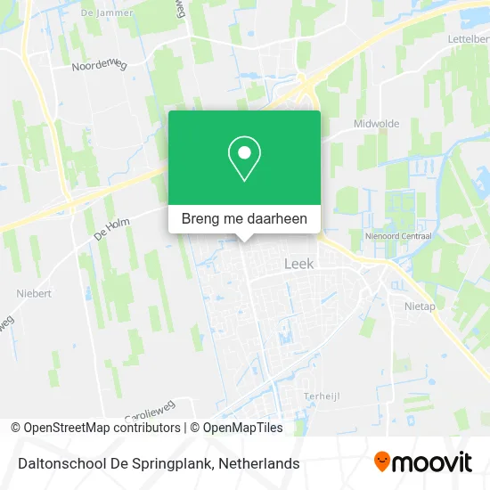 Daltonschool De Springplank kaart