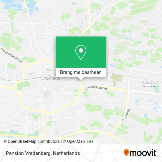 Pension Vredenberg kaart