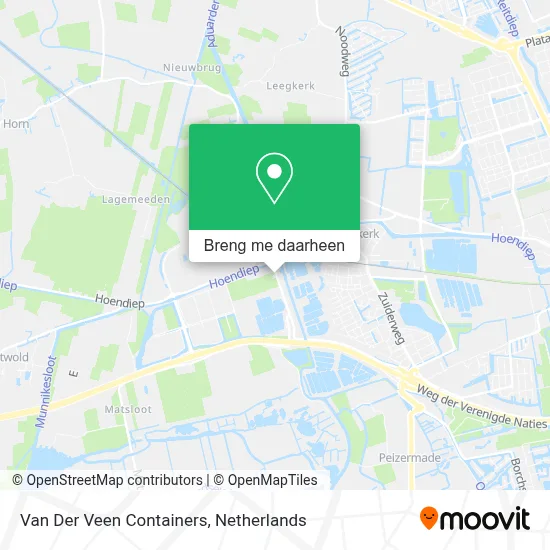 Van Der Veen Containers kaart