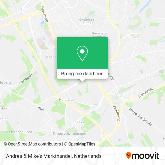 Andrea & Mike's Markthandel kaart