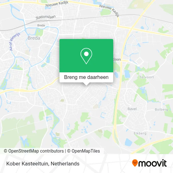 Kober Kasteeltuin kaart