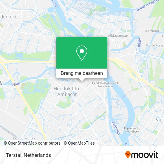 Terstal kaart