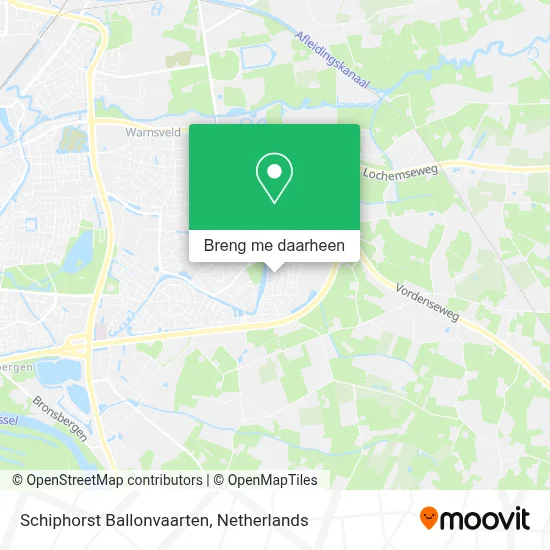 Schiphorst Ballonvaarten kaart