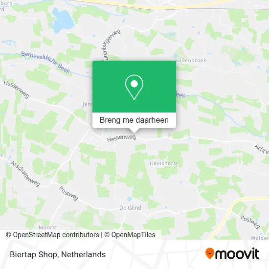 Biertap Shop kaart