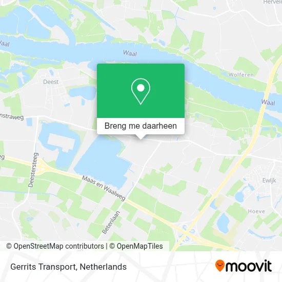 Gerrits Transport kaart