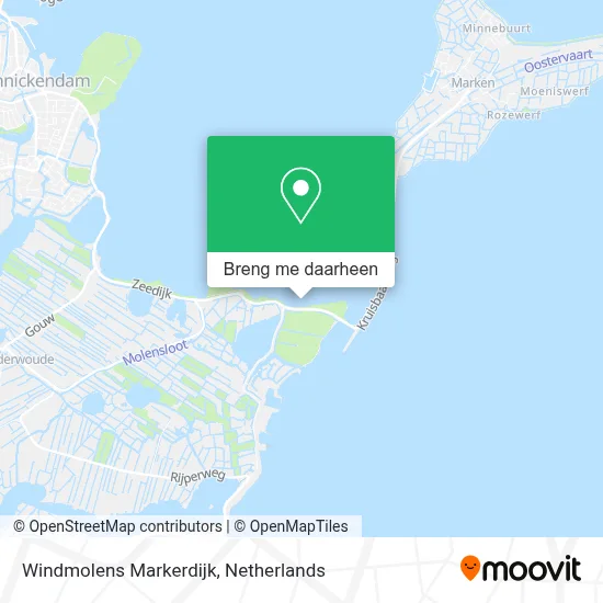 Windmolens Markerdijk kaart