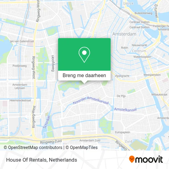 House Of Rentals kaart